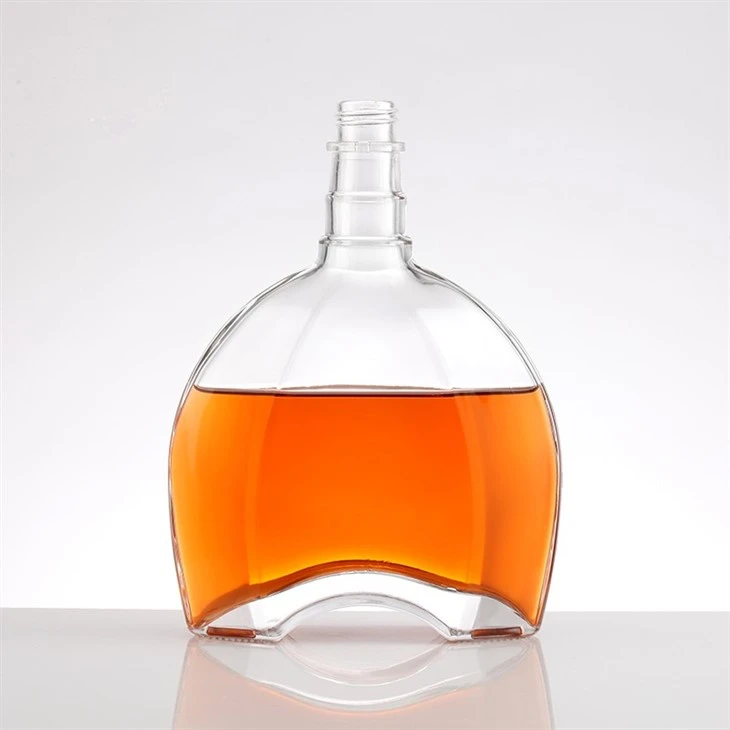 Simple And Elegant Brandy Flat Bottle