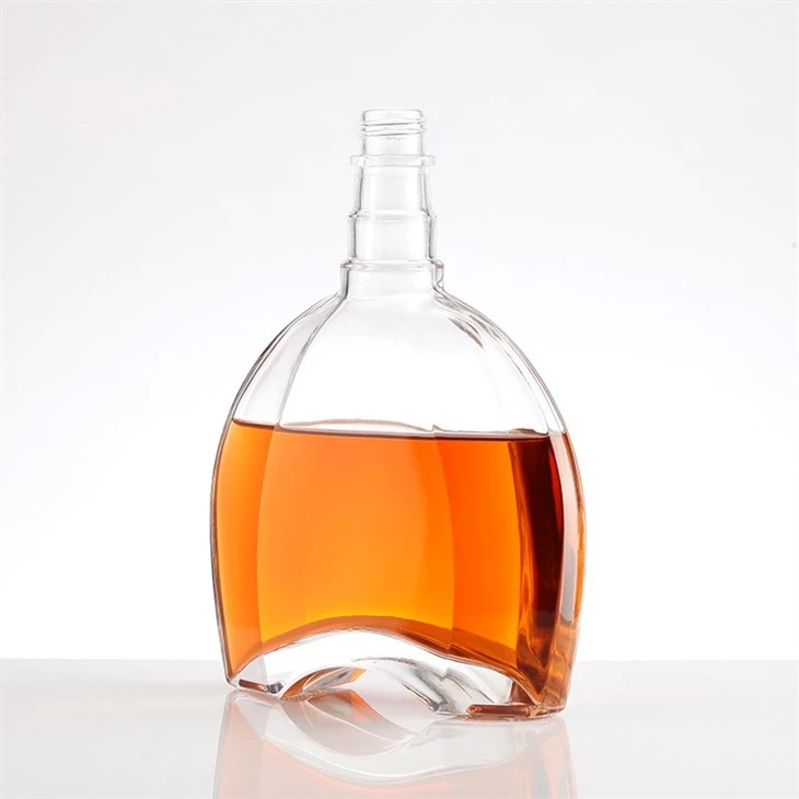 Simple And Elegant Brandy Flat Bottle