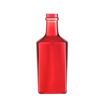 Wouj koulè eletroplated boutèy wiski 700ml